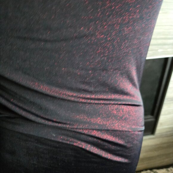 Ladies size XS Sparkly Cowl Neck Shirt - Picture 2 of 3